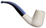 AKB Meerschaum: Smooth Bent Billiard (with Case)