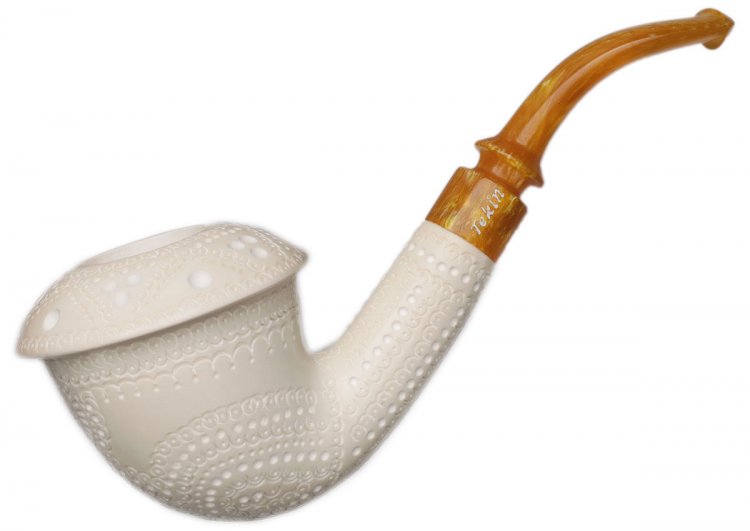 AKB Meerschaum: Lattice Calabash (Tekin) (with Case)