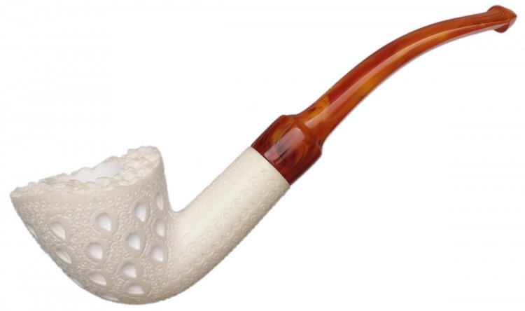 AKB Meerschaum: Lattice Bent Dublin (Tekin) (with Case)