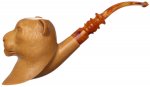 AKB Meerschaum: Carved Panther (with Case) (Kenan)