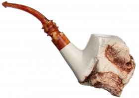 AKB Meerschaum: Partially Rusticated Freehand (with Case)