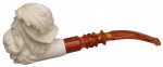 AKB Meerschaum: Carved Man in Hat (Auay) (with Case)