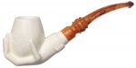 AKB Meerschaum: Carved Hand Holding Brandy Glass (with Case)