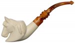 AKB Meerschaum: Carved Horse (with Case)