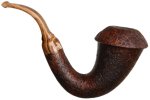 BriarWorks: Signature Brown Sandblasted Magnetic Calabash with Brown Sandblasted Cap