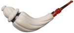 AKB Meerschaum: *****Carved Horn with Silver and Cap (Ali) (with Case)