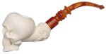 AKB Meerschaum: Carved Skull (Auay) (with Case)