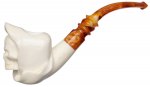 AKB Meerschaum: Carved Grim Reaper (Ali) (with Case)