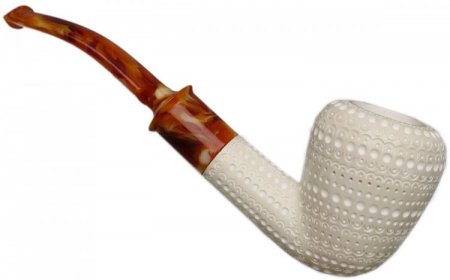 AKB Meerschaum: Lattice Bent Dublin (with Case)