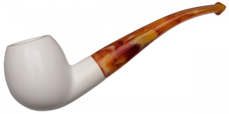 AKB Meerschaum: Smooth Bent Apple (with Case)