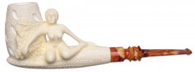 AKB Meerschaum: Carved Nude (Ali) (with Case)