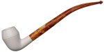 AKB Meerschaum: Smooth Rhodesian Churchwarden (with Case and Extra Stem)