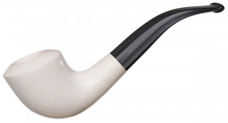 AKB Meerschaum: Spot Carved Bent Dublin (with Case)