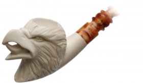 AKB Meerschaum: Carved Eagle (Ali) (with Case)