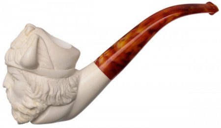 AKB Meerschaum: Carved Viking (with Case)