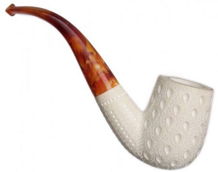 AKB Meerschaum: Lattice Bent Billiard (Ali) (with Case)