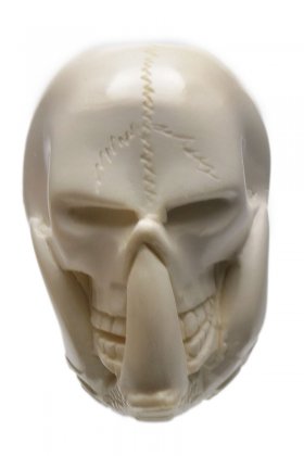 AKB Meerschaum: Carved Dragon Claw Holding Skull (with Case)