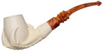 AKB Meerschaum: Carved Dragon Claw Holding Egg (with Case)