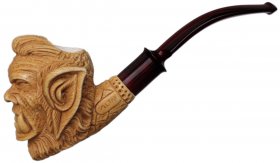 AKB Meerschaum: Carved Ogre (Auay) (with Case)
