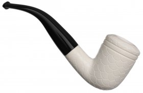 AKB Meerschaum: Carved Bent Dublin (with Case)