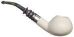 AKB Meerschaum: Smooth Bent Apple with Silver (Tekin) (with Case)