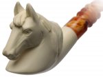 AKB Meerschaum: Carved Horse (with Case)