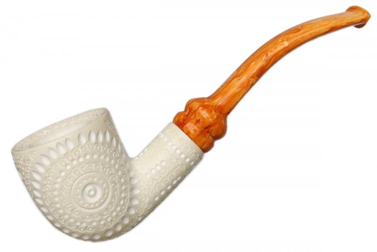 AKB Meerschaum: Lattice Bent Dublin (Tekin) (with Case)