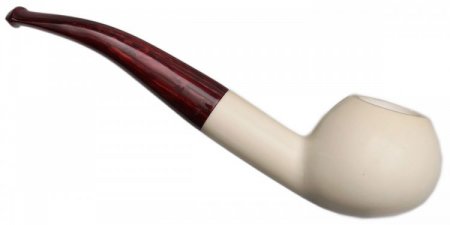 AKB Meerschaum: Smooth Bent Apple (Tekin) (with Case)